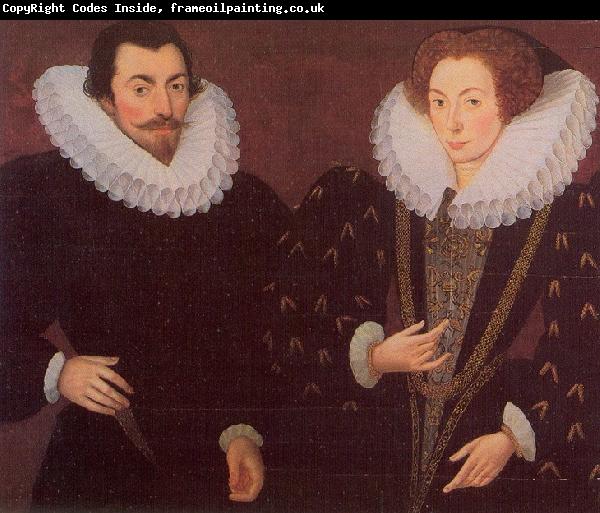 Hieronimo Custodis Sir John Harington and his wfie, Mary Rogers, Lady Harington
